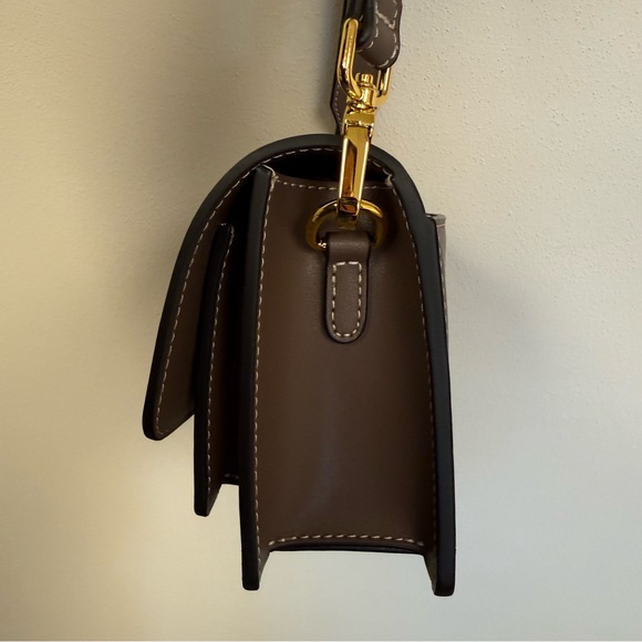 AALLYN Ingrid Crossbody/Shoulder Bag in Wood Berry Brown Leather Feminine Staple - Picture 7 of 16